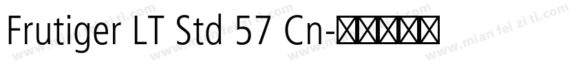 Frutiger LT Std 57 Cn字体转换